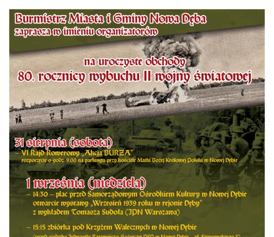 OBCHODY 80. ROCZNICY WYBUCHU II WOJNY ŚWIATOWEJ W NOWEJ DĘBIE