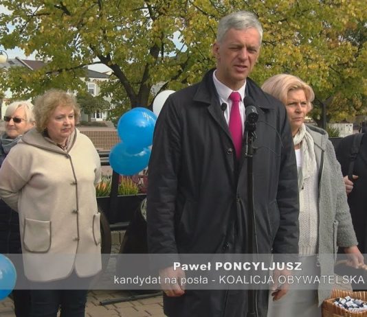 KAMPANIA LIDERA LISTY KOALICJI OBYWATELSKIEJ – PAWEŁ PONCYLJUSZ W TARNOBRZEGU