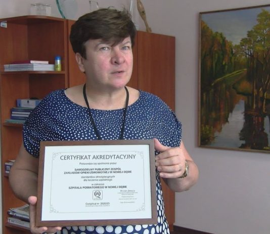 NOWA DĘBA: SZPITAL POWIATOWY Z CERTYFIKATEM AKREDYTACYJNYM