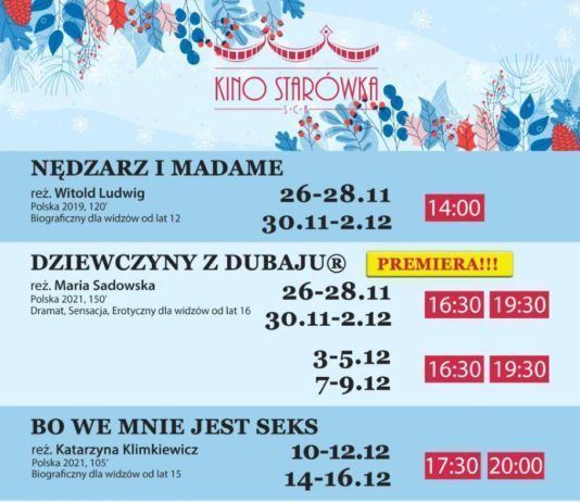 REPERTUAR KINA STARÓWKA W SANDOMIERZU