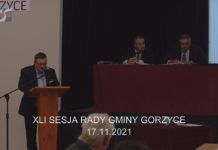 XLI SESJA RADY GMINY GORZYCE – 17.11.2021 – RETRANSMISJA