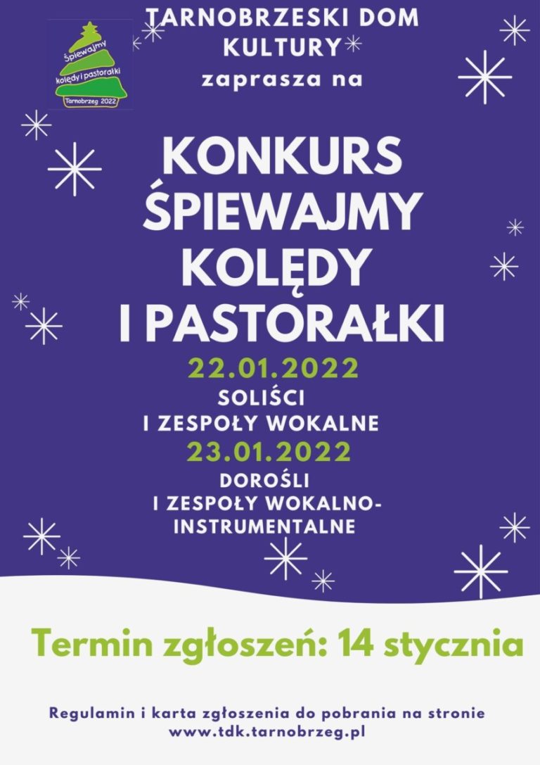 KONKURS ŚPIEWANY KOLĘDY I PASTORAŁKI W TARNOBRZEGU