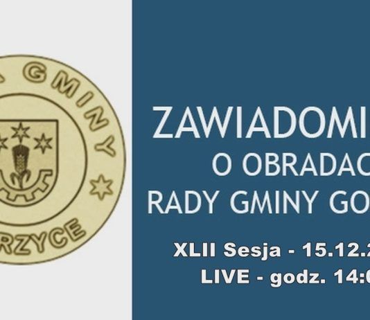 XLII SESJA RG GORZYCE – LIVE – 15.12.2021 GODZ. 14:00