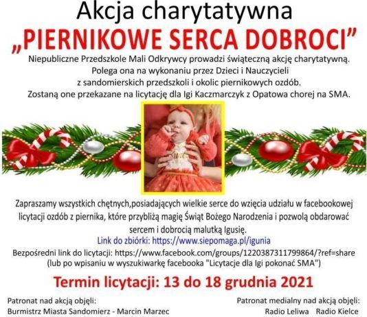 AKCJA CHARYTATYWNA „PIERNIKOWE SERCA DOBROCI”