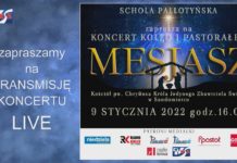 KONCERT KOLĘD I PASTORAŁEK MESJASZ – LIVE – 9.01.2022 GODZ. 16:00