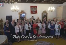 MAŁŻONKOWIE ŚWIĘTOWALI JUBILEUSZE – ZŁOTE GODY W SANDOMIERZU