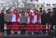 KOLĘDOWANIE W SANDOMIERZU – WYSTĘP CHÓRU Z OSTROGA