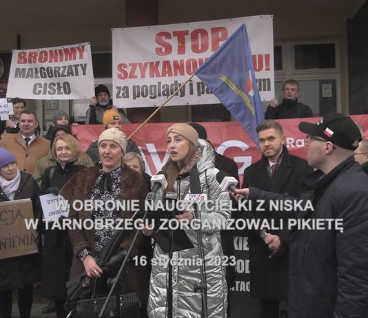 W OBRONIE NAUCZYCIELKI Z NISKA – W TARNOBRZEGU ZORGANIZOWALI PIKIETĘ