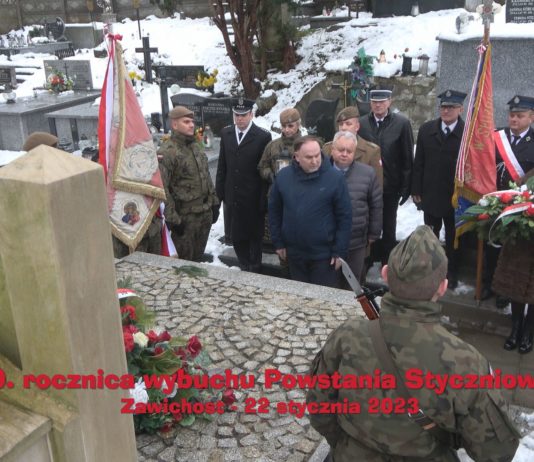 W HOŁDZIE POWSTAŃCOM STYCZNIOWYM – UROCZYSTOŚCI W ZAWICHOŚCIE