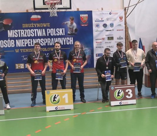 DRUŻYNOWE MISTRZOSTWA POLSKI – RYWALIZACJA NIEPEŁNOSPRAWNYCH TENISISTÓW STOŁOWYCH