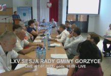 LIVE – LXV Sesja Rady Gminy Gorzyce – 17.07.2023 godz. 10:00