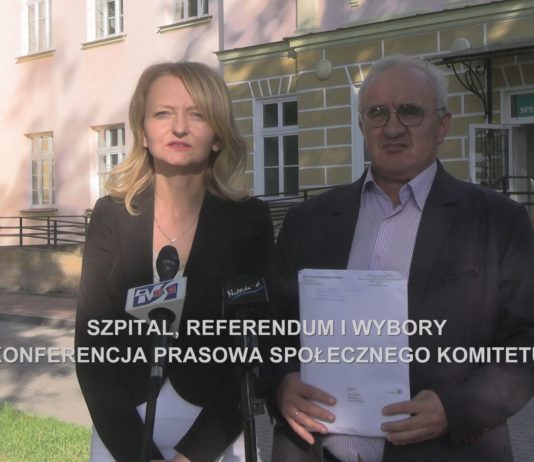 SZPITAL, REFERENDUM I WYBORY – KONFERENCJA PRASOWA SPOŁECZNEGO KOMITETU
