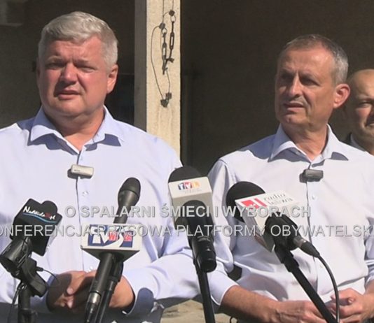 O SPALARNI ŚMIECI I WYBORACH – KONFERENCJA PRASOWA PLATFORMY OBYWATELSKIEJ