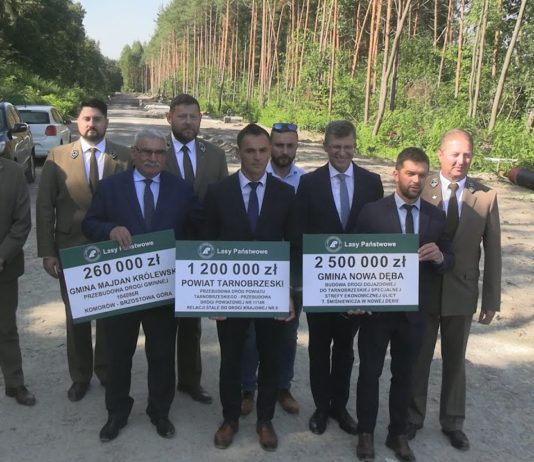 STRATEGICZNA INWESTYCJA W NOWEJ DĘBIE – LASY PAŃSTWOWE WSPIERAJĄ BUDOWĘ DRÓG