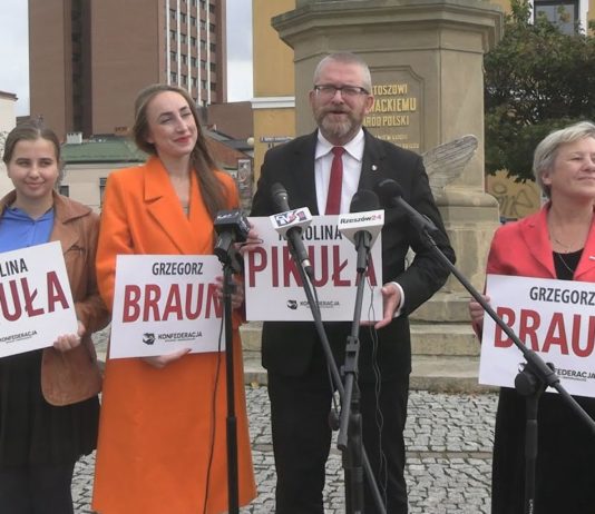 KONFEDERACJA PODSUMOWAŁA KAMPANIĘ WYBORCZĄ – GRZEGORZ BRAUN W TARNOBRZEGU