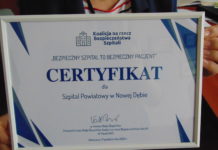 CERTYFIKAT DLA SZPITALA