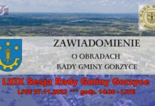 LIVE – LXIX Sesja Rady Gminy Gorzyce – 27.11.2023 godz. 14:30