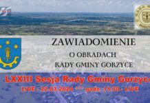 LIVE – LXXIII Sesja Rady Gminy Gorzyce – 22.03.2024 godz. 11:30 – LIVE