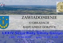 LIVE – LXXIV Sesja Rady Gminy Gorzyce – 29.04.2024 godz. 11:00 – retransmisja