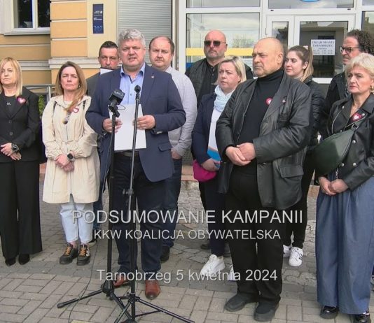 NORBERT MASTALERZ PODSUMOWAŁ KAMPANIĘ WYBORCZĄ – KONFERENCJA PRASOWA KOALICJI OBYWATELSKIEJ W TARNOBRZEGU