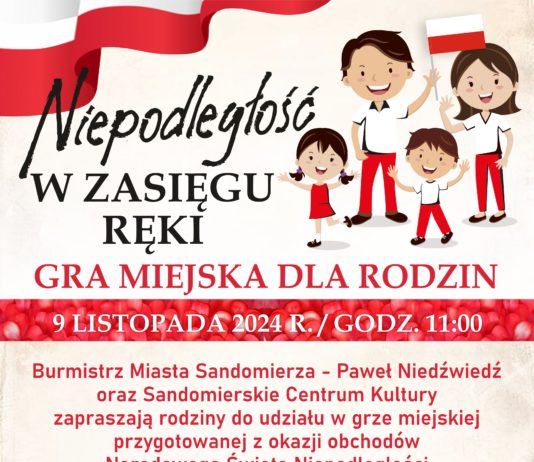 „Niepodległość w zasięgu ręki” – gra miejska dla rodzin 9 listopada 2024 r.