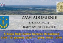 LIVE – X Sesja Rady Gminy Gorzyce IX kadencji – 30 grudnia 2024 – LIVE