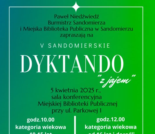 V SANDOMIERSKIE DYKTANDO Z JAJEM
