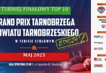 GRAND PRIX TARNOBRZEGA I POWIATU TARNOBRZESKIEGO W TENISIE STOŁOWYM 2024/2025