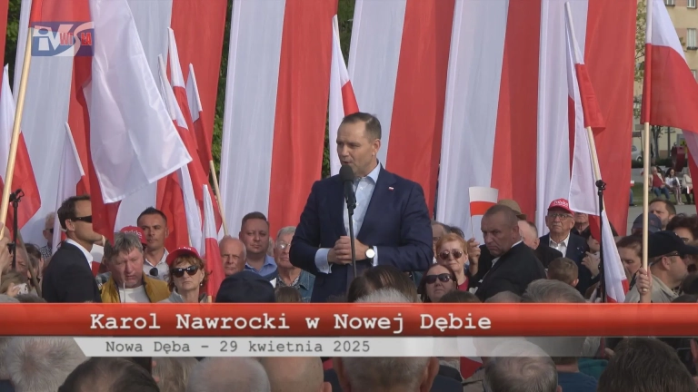 Karol Nawrocki w Nowej Dębie