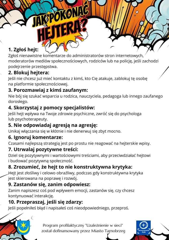JAK POKONAĆ HEJTERA