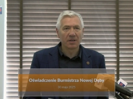 Oświadczenie Burmistrza MiG Nowa Dęba