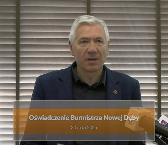 MIEJSKA KOTŁOWNIA W NOWEJ DĘBIE – OŚWIADCZENIE BURMISTRZA WIESŁAWA ORDONA Oświadczenie Burmistrza MiG Nowa Dęba