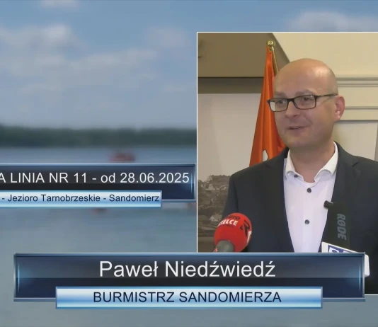 WAKACYJNA LINIA NR 11 Z SANDOMIERZA NAD JEZIORO TARNOBRZESKIE OD 28.06.2025 Still0627_00004