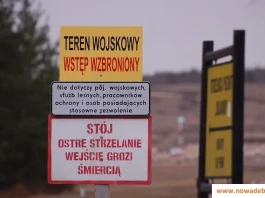UWAGA - POLIGON WOJSKOWY - OSTRE STRZELANIE 1-31 LIPCA 2025