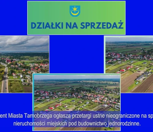 DZIAŁKI NA SPRZEDAŻ – TARNOBRZEG! DZIAŁKI NA SPRZEDAŻ