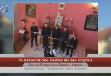 In Assumptione Beatae Mariae Virginis w wykonaniu Schola Gregoriana Sandomiriensis – 15.08.2025 In Assumptione Beatae Mariae Virginis w wykonaniu Schola Gregoriana Sandomiriensis