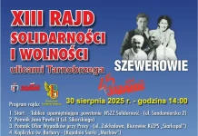 XIII Rajd Solidarności i Wolności ulicami Tarnobrzega 30 sierpnia 2025 XIII RAJD SOLIDARNOŚCI I WOLNOŚCI - 30.08.2025