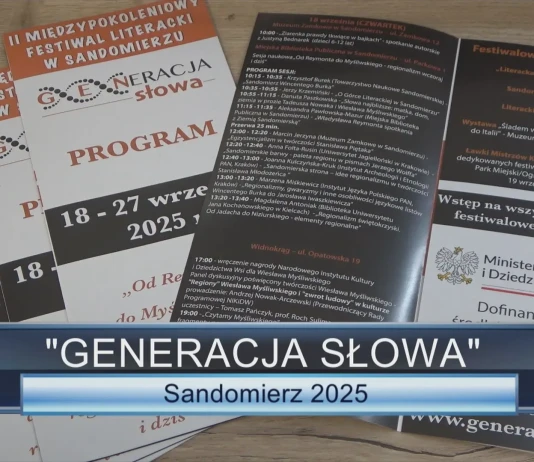II Międzypokoleniowy Festiwal Literacki GENeracja Słowa 18-27 września 2025 GENERACJA SŁOWA - SANDOMIERZ 2025 (4)