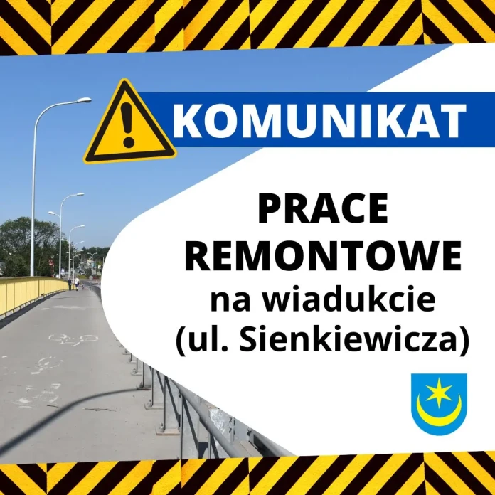 KOMUNIKAT - PRACE REMONTOWE NA WIADUKCIE