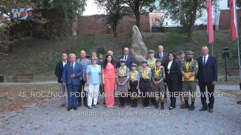 45 LAT OD PODPISANIA POROZUMIEŃ SIERPNIOWYCH – SANDOMIERZ UCZCIŁ WAŻNĄ ROCZNICĘ