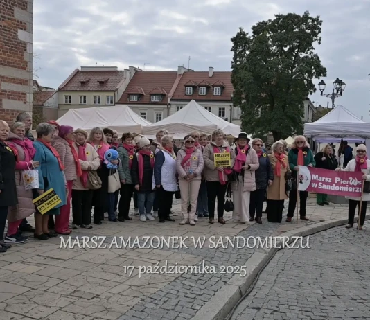 PO PIERWSZE PROFILAKTYKA – 12 MARSZ PIER(W)SI W SANDOMIERZU Marsz Amazonek w Sandomierzu