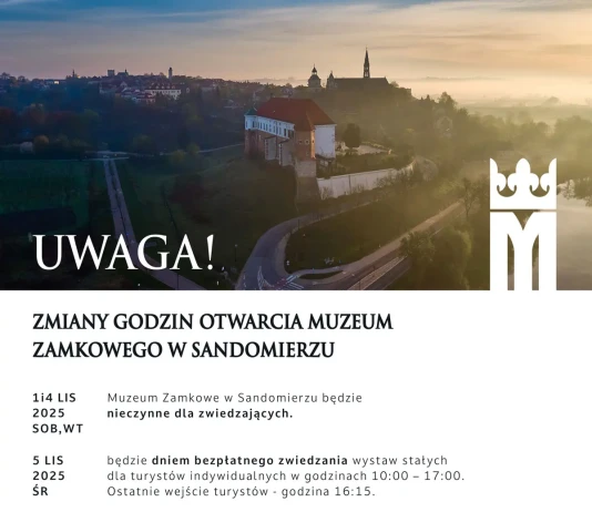 Muzeum Zamkowe w Sandomierzu – listopad 2025 Muzeum Zamkowe w Sandomierzu - Listopad 2025