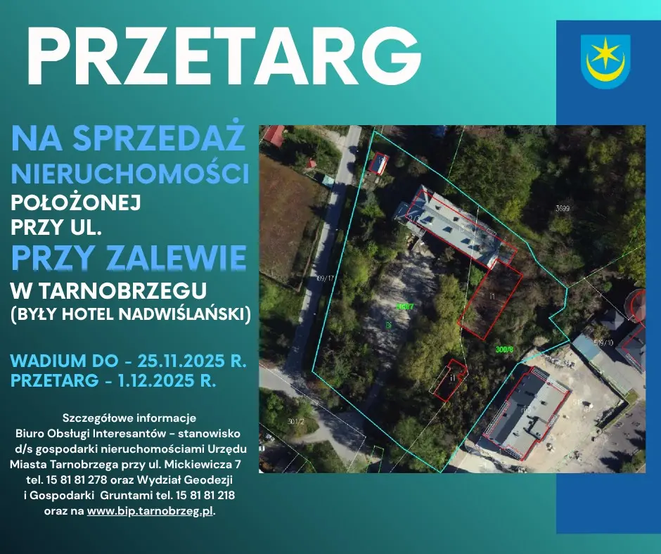 PRZETARG NA SPRZEDAŻ DZIAŁEK_ULICA PRZY ZALEWIE