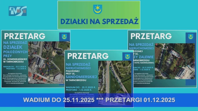 PRZETARGI NA SPRZEDAŻ DZIAŁEK W TARNOBRZEGU