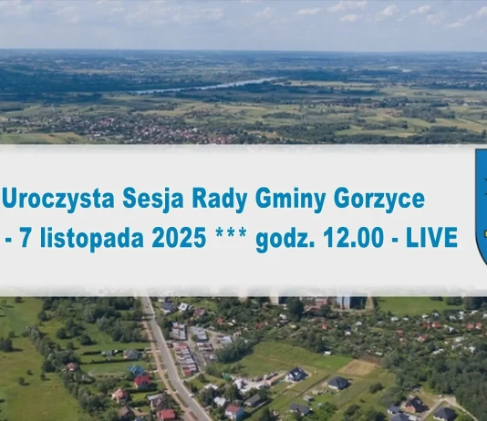 II Uroczysta Sesja Rady Gminy Gorzyce – 7 listopada 2025 – godz. 12.00 – LIVE II Uroczysta Sesja RG