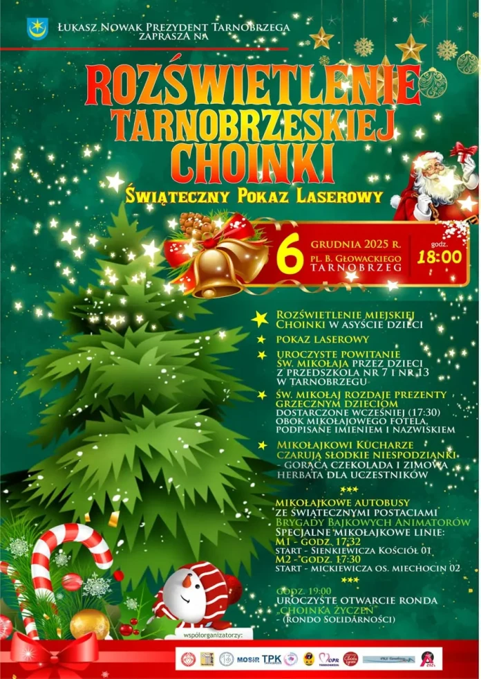 ROZŚWIETLENIE TARNOBRZESKIEJ CHOINKI