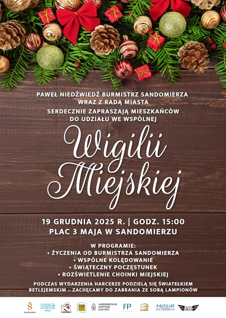 WIGILIA MIEJSKA W SANDOMIERZU - 19.12.2025