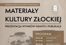 Finał grantu – Opracowanie materiałów kultury złockiej ze zbiorów Muzeum Zamkowego w Sandomierzu Materiały kultury złockiej