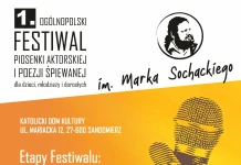 1. OGÓLNOPOLSKI FESTIWAL PIOSENKI AKTORSKIEJ I POEZJI ŚPIEWANEJ – 15 MARCA 2026 1. OGÓLNOPOLSKI FESTIWAL PIOSENKI AKTORSKIEJ I POEZJI ŚPIEWANEJ - 15 MARCA 2026