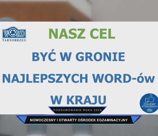 WORD – NOWOCZESNY I OTWARTY OŚRODEK EGZAMINACYJNY – PODSUMOWANIE ROKU 2025